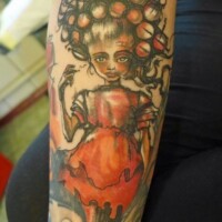 doll tattoo berlin,coulur,comic - Forevereva Tattoo Studio Friedrichshain Berlin