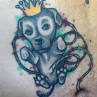 comic tattoo,berlin,dog,friedrichshain,custom,queen - Forevereva Tattoo Studio Friedrichshain Berlin
