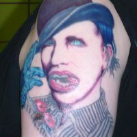manson tattoo portrait - Flashback Tattoo Studio Friedrichshain Berlin